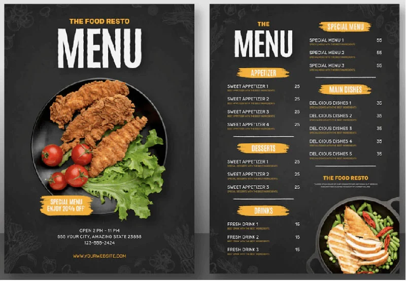 In Menu Giá Rẻ Tphcm và những điều cần lưu ý