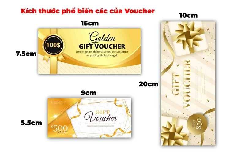 Tìm hiểu Kích thước in voucher và lưu ý khi in
