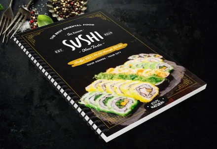 In Nhanh Menu Cuốn Sản Phẩm Đẹp: Hướng Dẫn Tạo Ấn Tượng Thoáng Qua