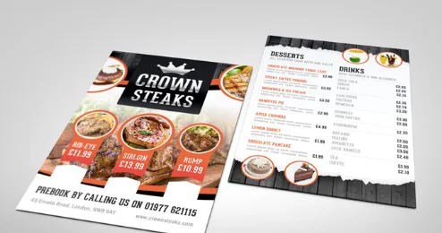 In Nhanh Decal Menu Giải Pháp Hiện Đại Cho Quán Ăn Nhà Hàng