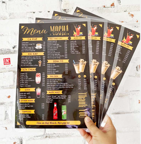 Đặc điểm nổi bật của quá trình in nhanh menu ép plastic