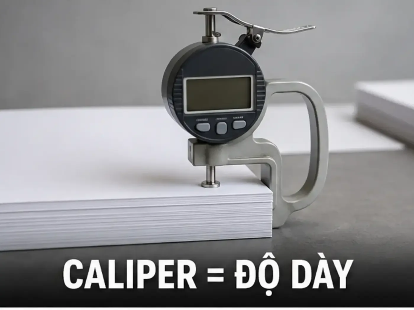 Caliper giấy là gì và khác GSM thế nào
