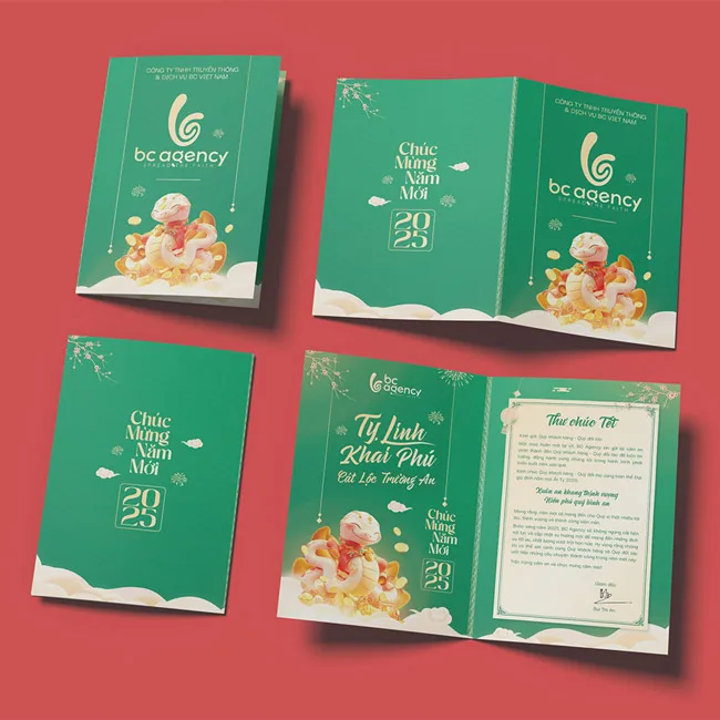 In Thiệp Tết Theo Yêu Cầu: Chất Liệu Và Gia Công