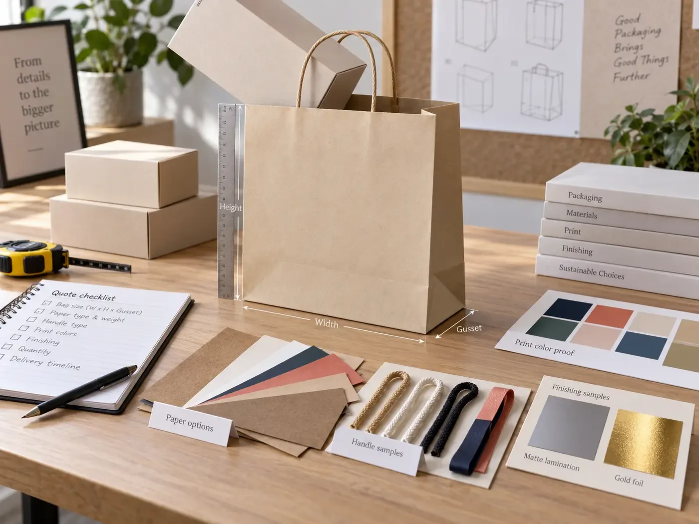 Túi giấy kraft và ivory khác nhau thế nào