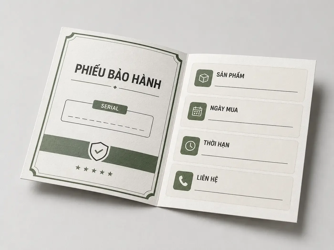 Phiếu bảo hành nên có thông tin gì